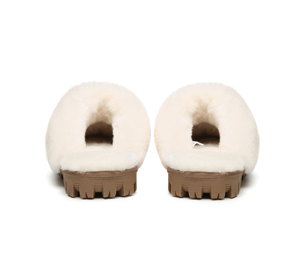 AUSTRALIAN SHEPHERD® UGG Slippers Sheepskin Unisex Waffle Scuff