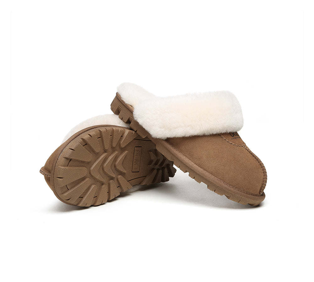 AUSTRALIAN SHEPHERD® UGG Slippers Sheepskin Unisex Waffle Scuff