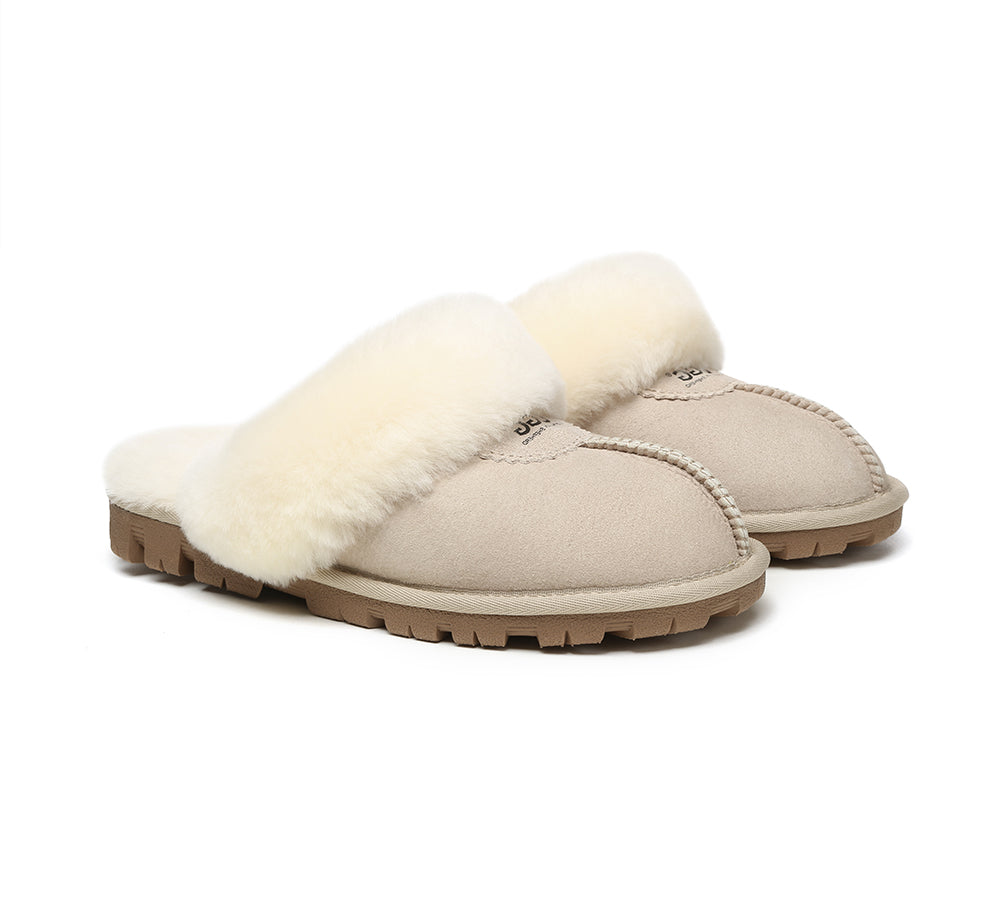 AUSTRALIAN SHEPHERD® UGG Slippers Sheepskin Unisex Waffle Scuff