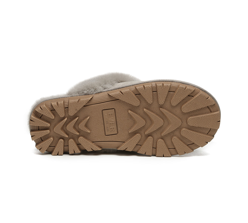 AUSTRALIAN SHEPHERD® UGG Slippers Sheepskin Unisex Waffle Scuff