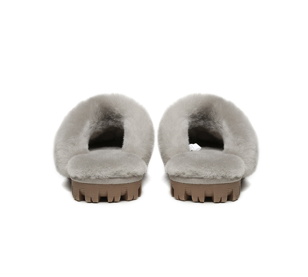 AUSTRALIAN SHEPHERD® UGG Slippers Sheepskin Unisex Waffle Scuff