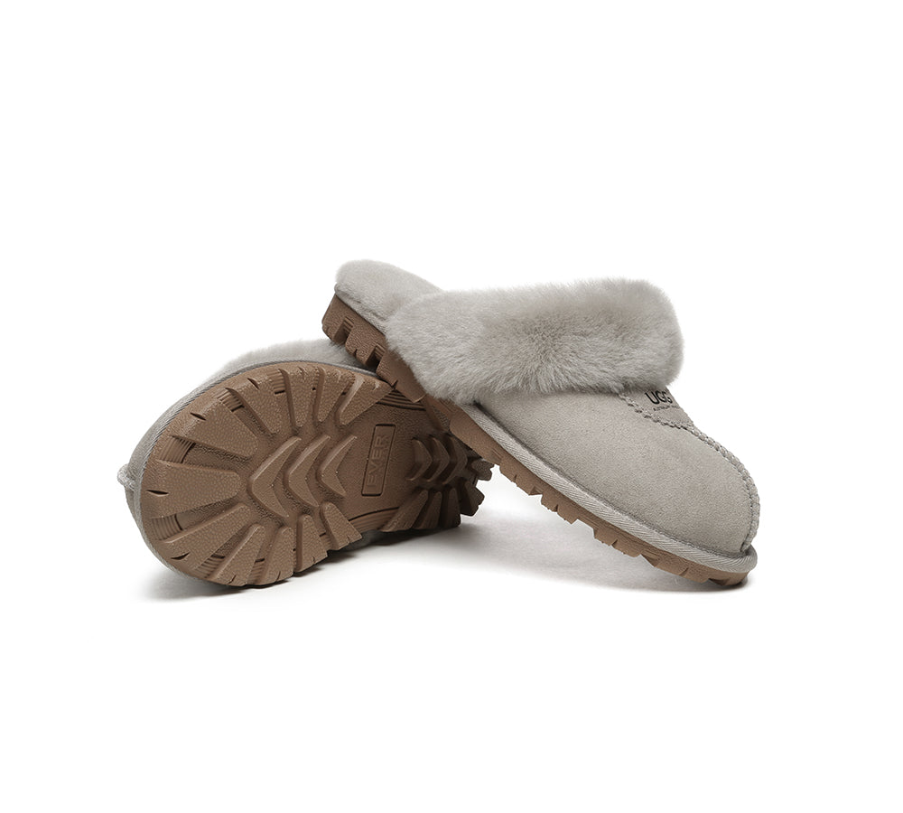 AUSTRALIAN SHEPHERD® UGG Slippers Sheepskin Unisex Waffle Scuff