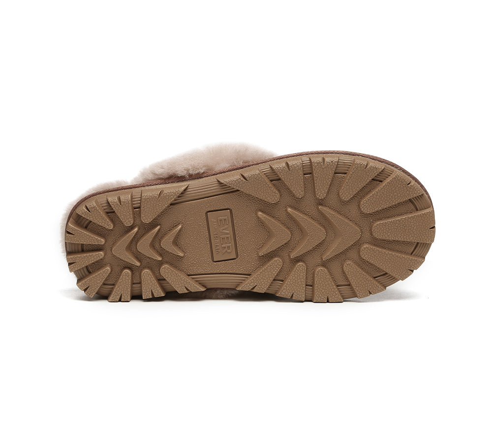 AUSTRALIAN SHEPHERD® UGG Slippers Sheepskin Unisex Waffle Scuff