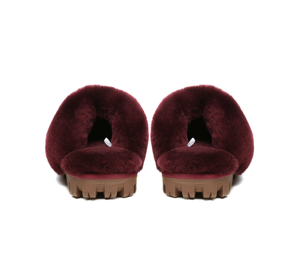 AUSTRALIAN SHEPHERD® UGG Slippers Sheepskin Unisex Waffle Scuff