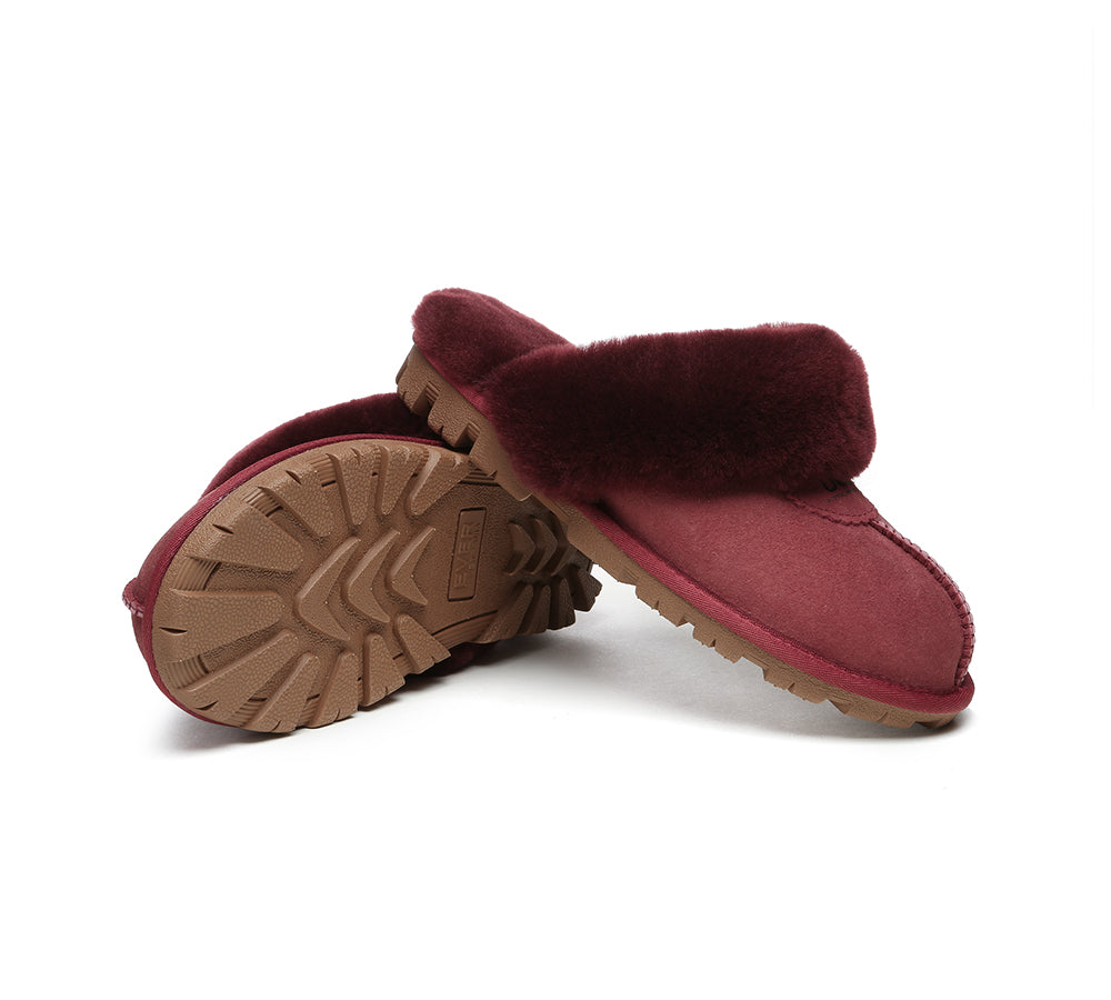 AUSTRALIAN SHEPHERD® UGG Slippers Sheepskin Unisex Waffle Scuff