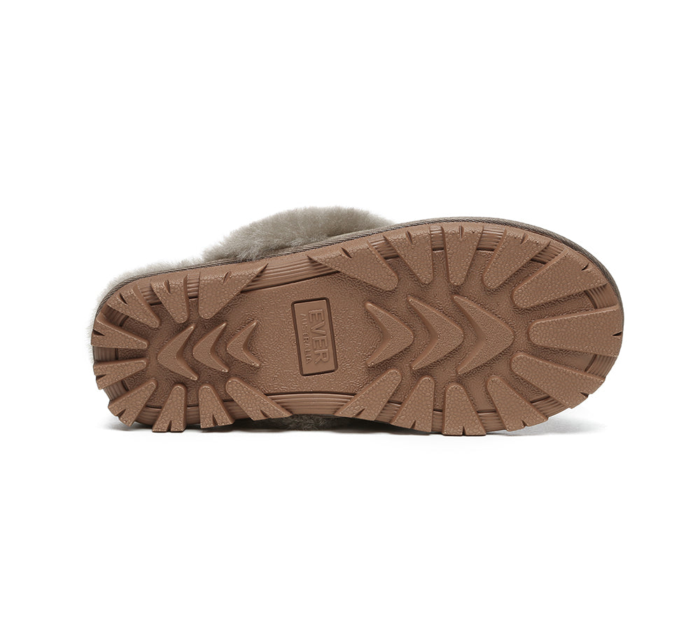 AUSTRALIAN SHEPHERD® UGG Slippers Sheepskin Unisex Waffle Scuff