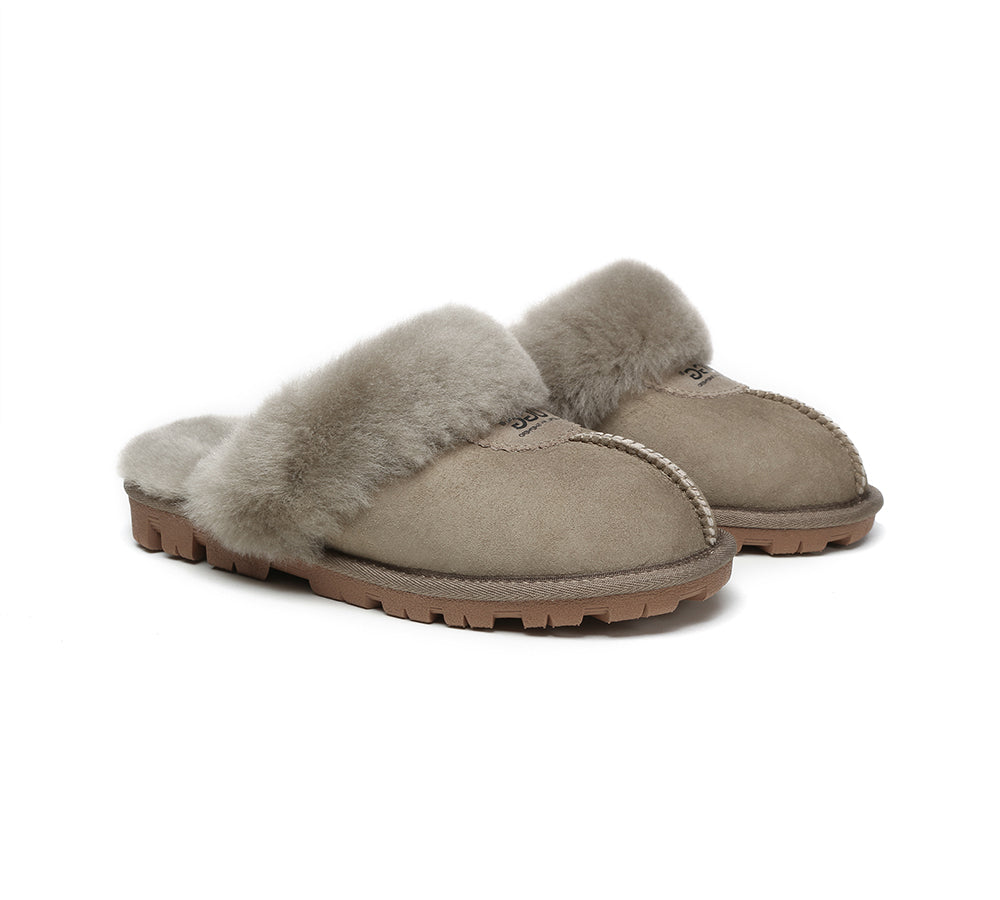 AUSTRALIAN SHEPHERD® UGG Slippers Sheepskin Unisex Waffle Scuff