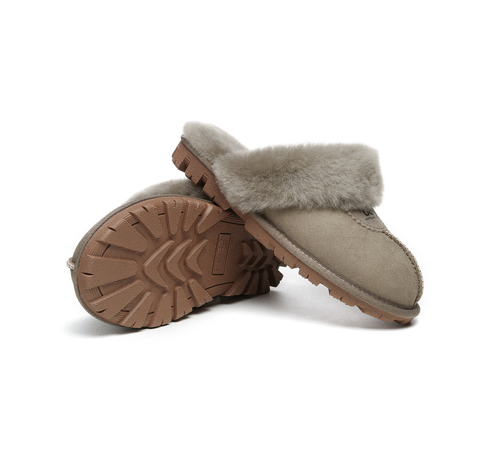 AUSTRALIAN SHEPHERD® UGG Slippers Sheepskin Unisex Waffle Scuff