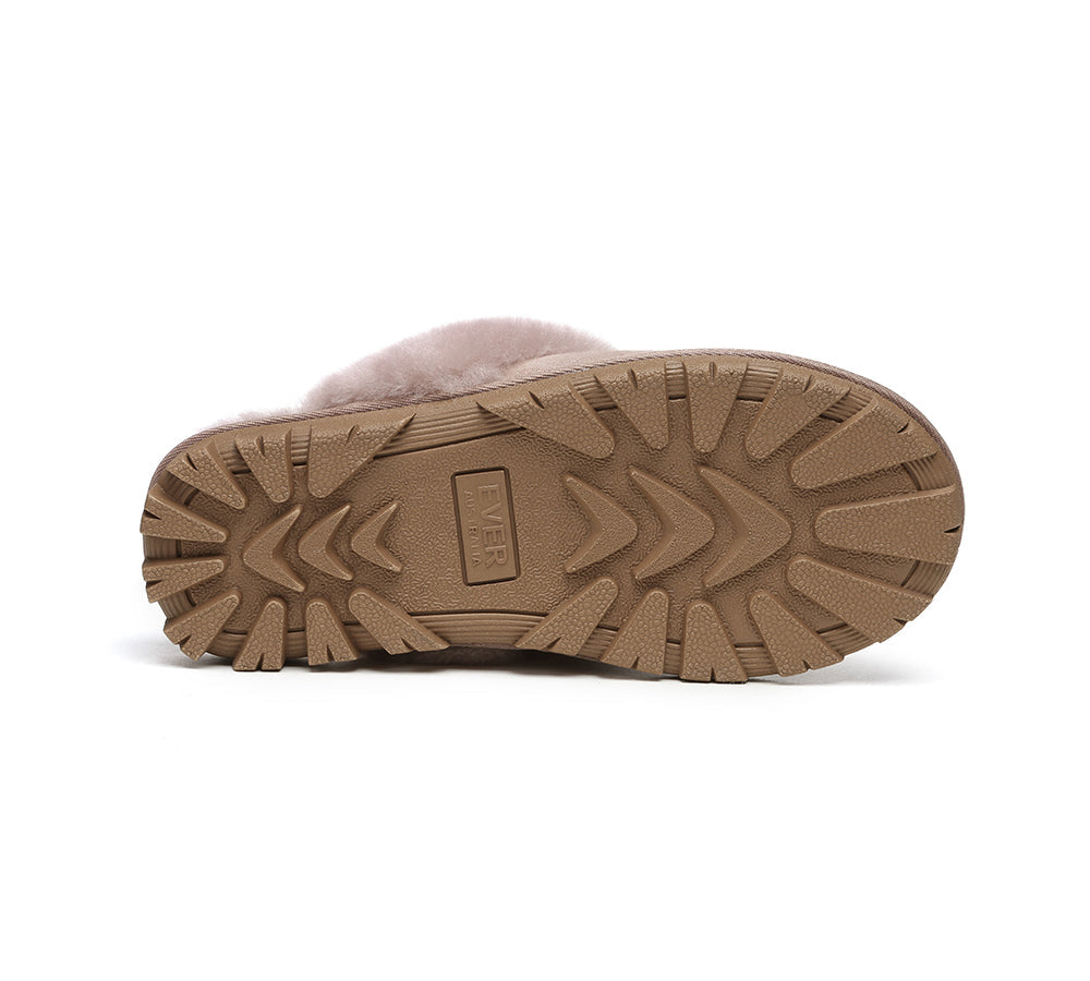 AUSTRALIAN SHEPHERD® UGG Slippers Sheepskin Unisex Waffle Scuff