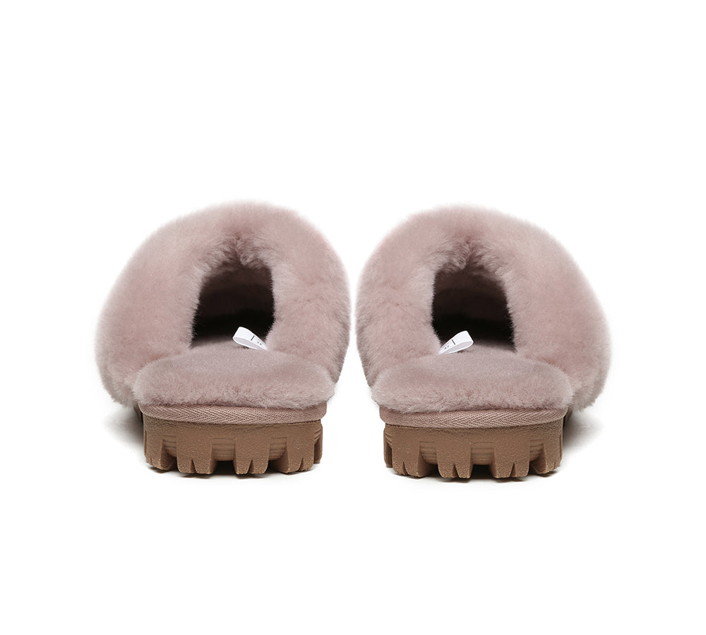 AUSTRALIAN SHEPHERD® UGG Slippers Sheepskin Unisex Waffle Scuff