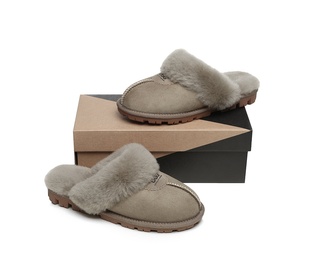 AUSTRALIAN SHEPHERD® UGG Slippers Sheepskin Unisex Waffle Scuff