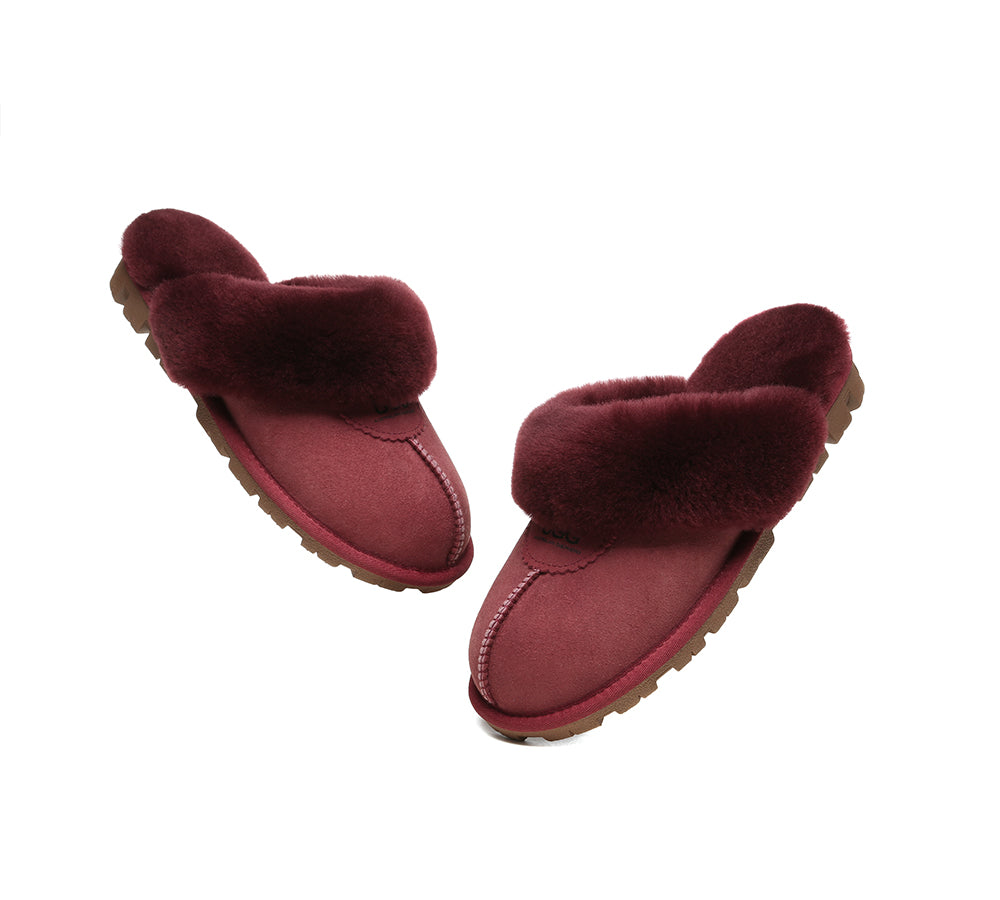 AUSTRALIAN SHEPHERD® UGG Slippers Sheepskin Unisex Waffle Scuff