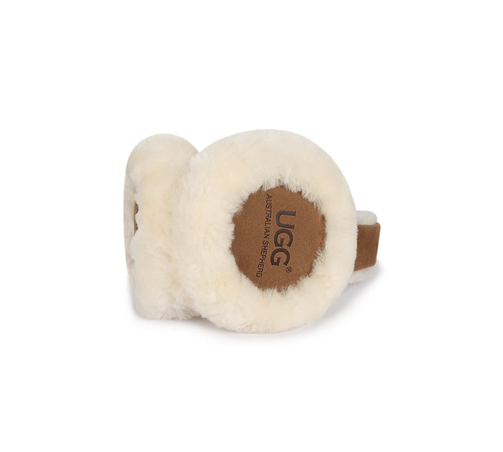 AUSTRALIAN SHEPHERD® Adjustable Sheepskin Wool Connie Earmuff
