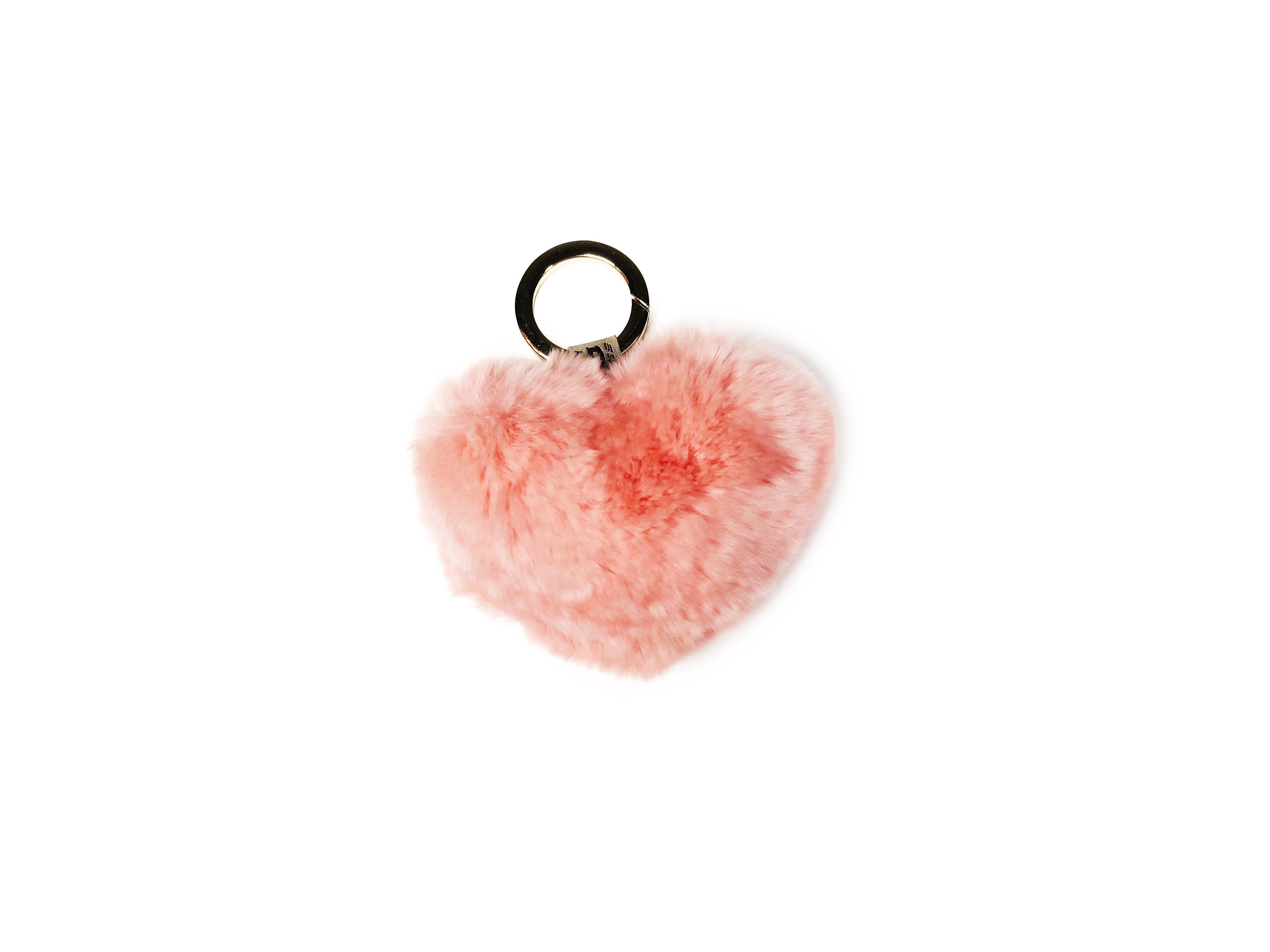 Plush Heart Keychain