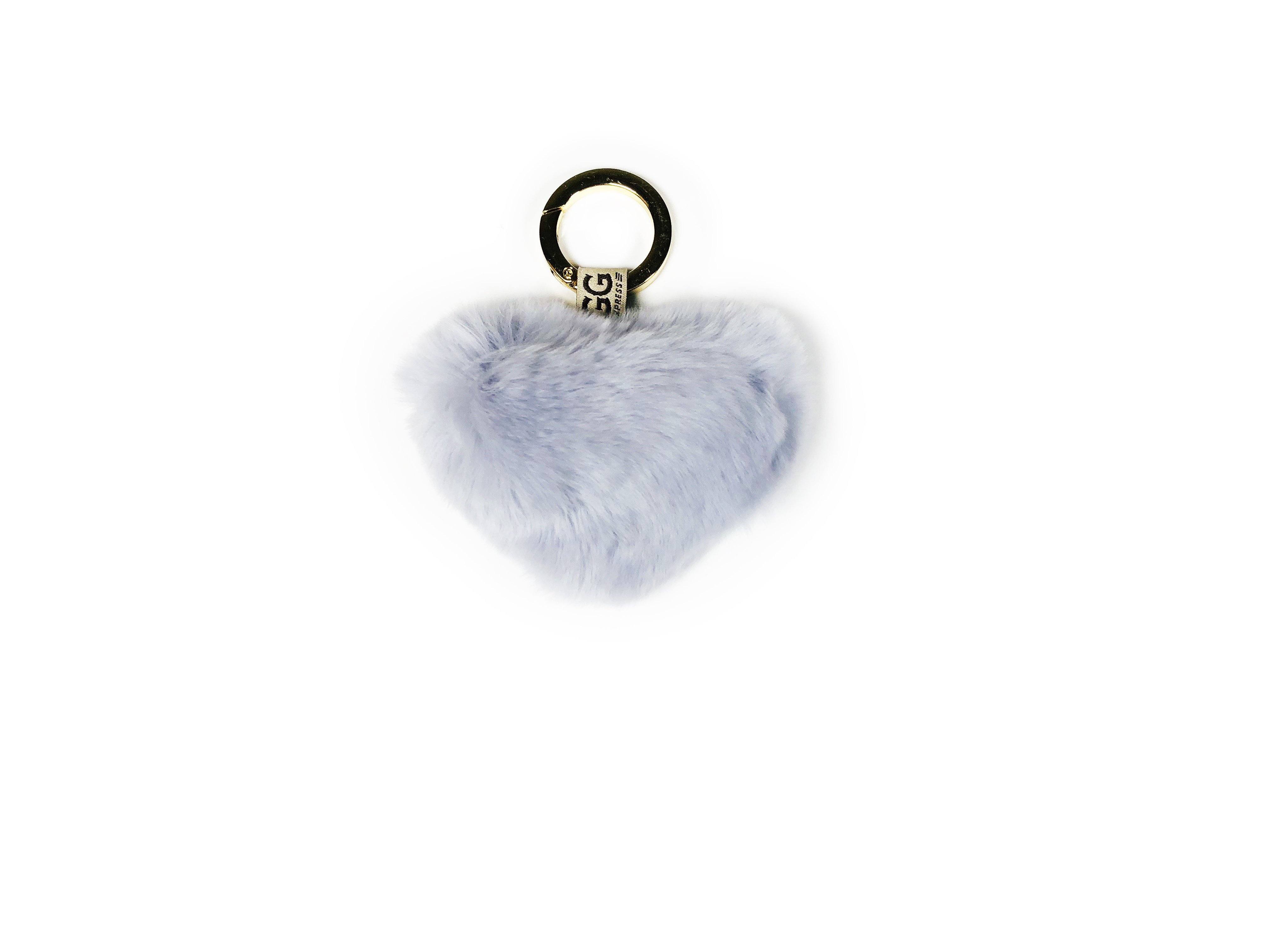 Plush Heart Keychain