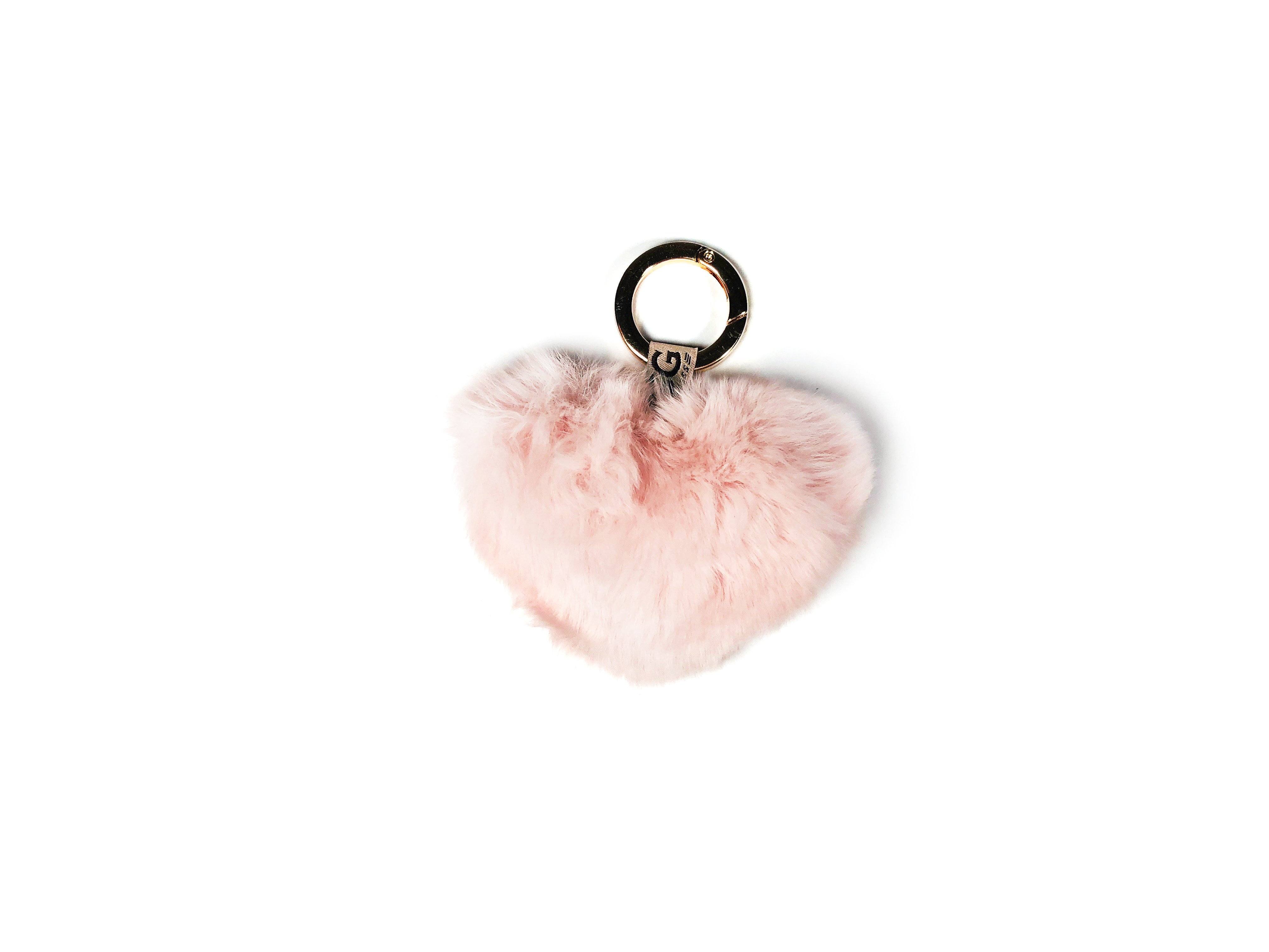 Plush Heart Keychain