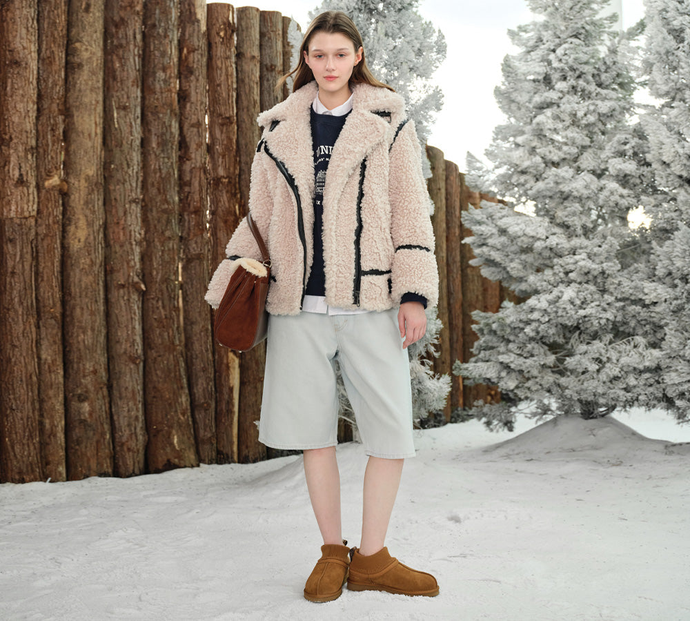 AUSTRALIAN SHEPHERD® UGG Boots Sheepskin Wool Stretchy Ankle Margaret