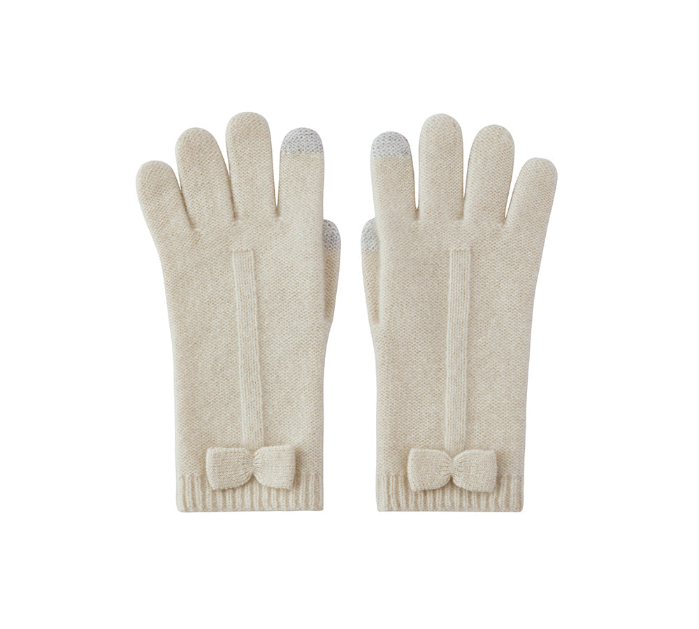 URBAN UGG® Wool Cashmere Blend Bow Touchscreen Glove Winory