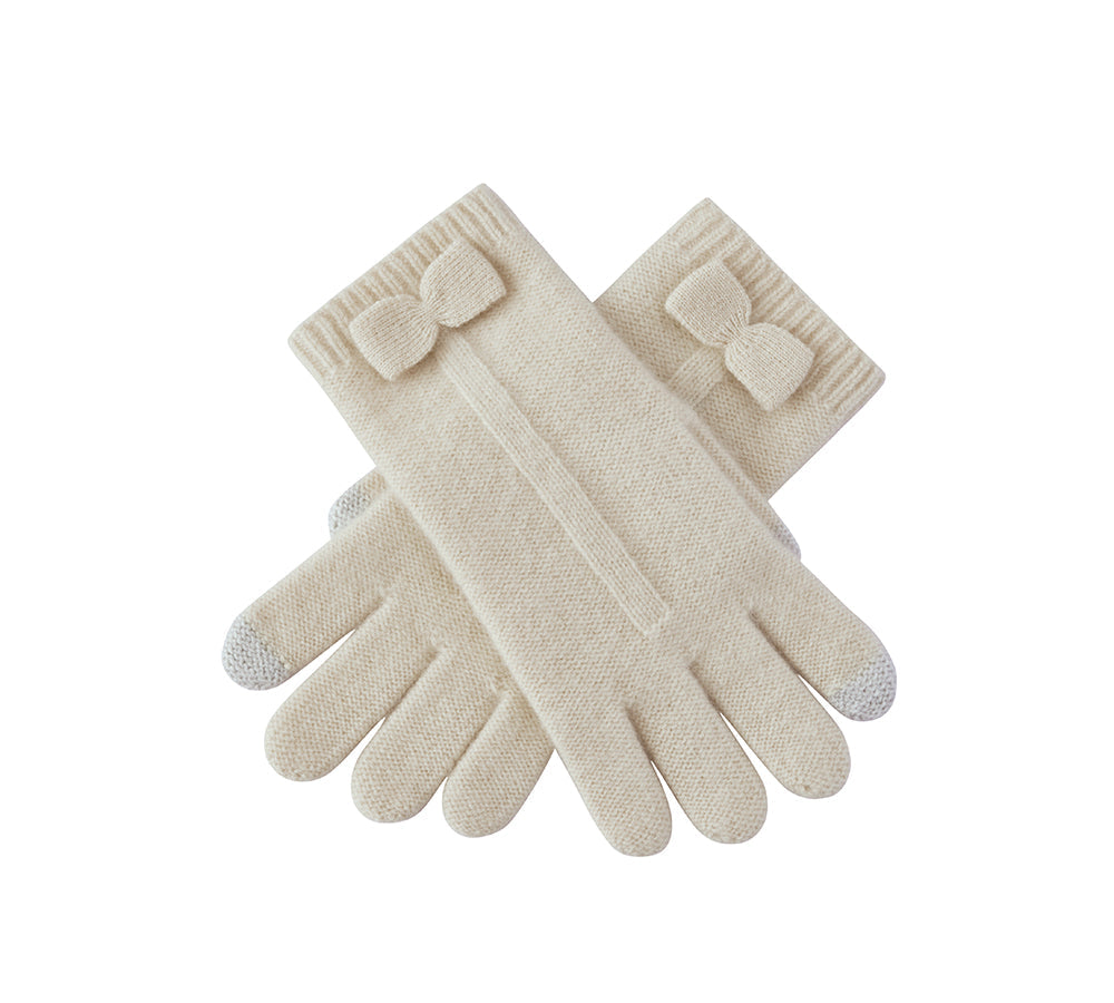 URBAN UGG® Wool Cashmere Blend Bow Touchscreen Glove Winory