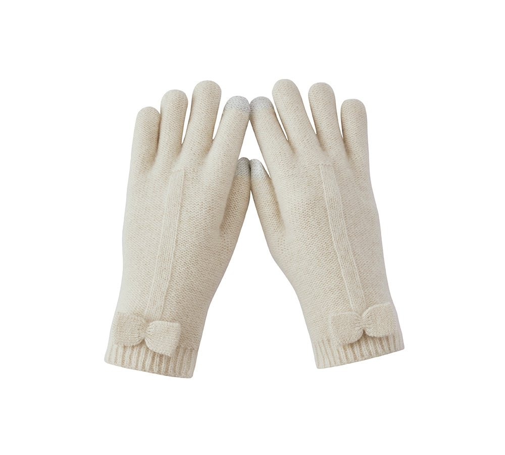 URBAN UGG® Wool Cashmere Blend Bow Touchscreen Glove Winory