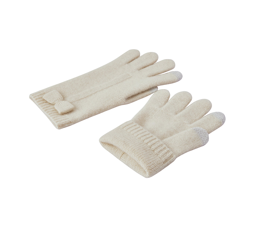 URBAN UGG® Wool Cashmere Blend Bow Touchscreen Glove Winory