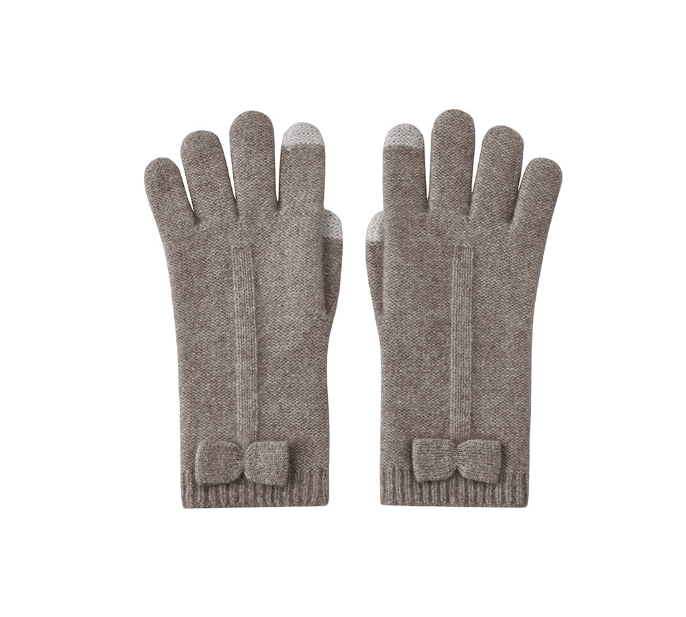 URBAN UGG® Wool Cashmere Blend Bow Touchscreen Glove Winory