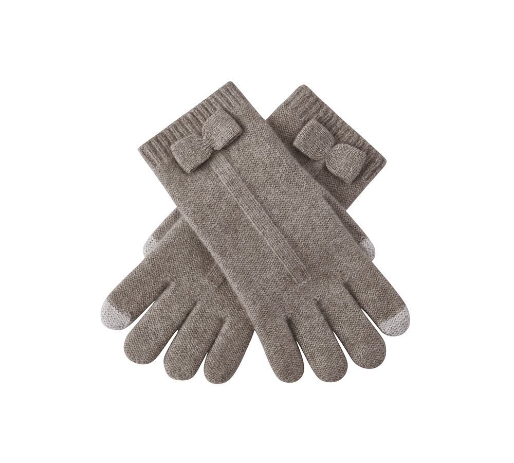 URBAN UGG® Wool Cashmere Blend Bow Touchscreen Glove Winory