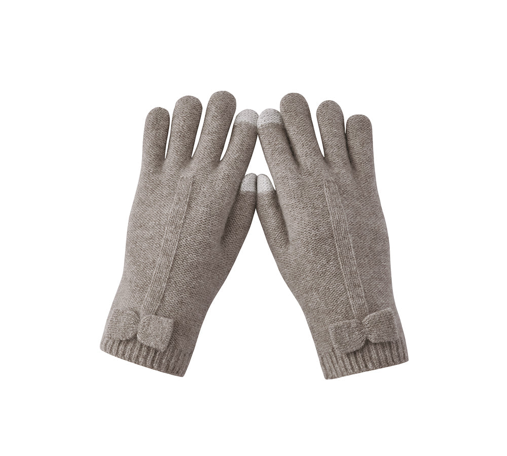 URBAN UGG® Wool Cashmere Blend Bow Touchscreen Glove Winory
