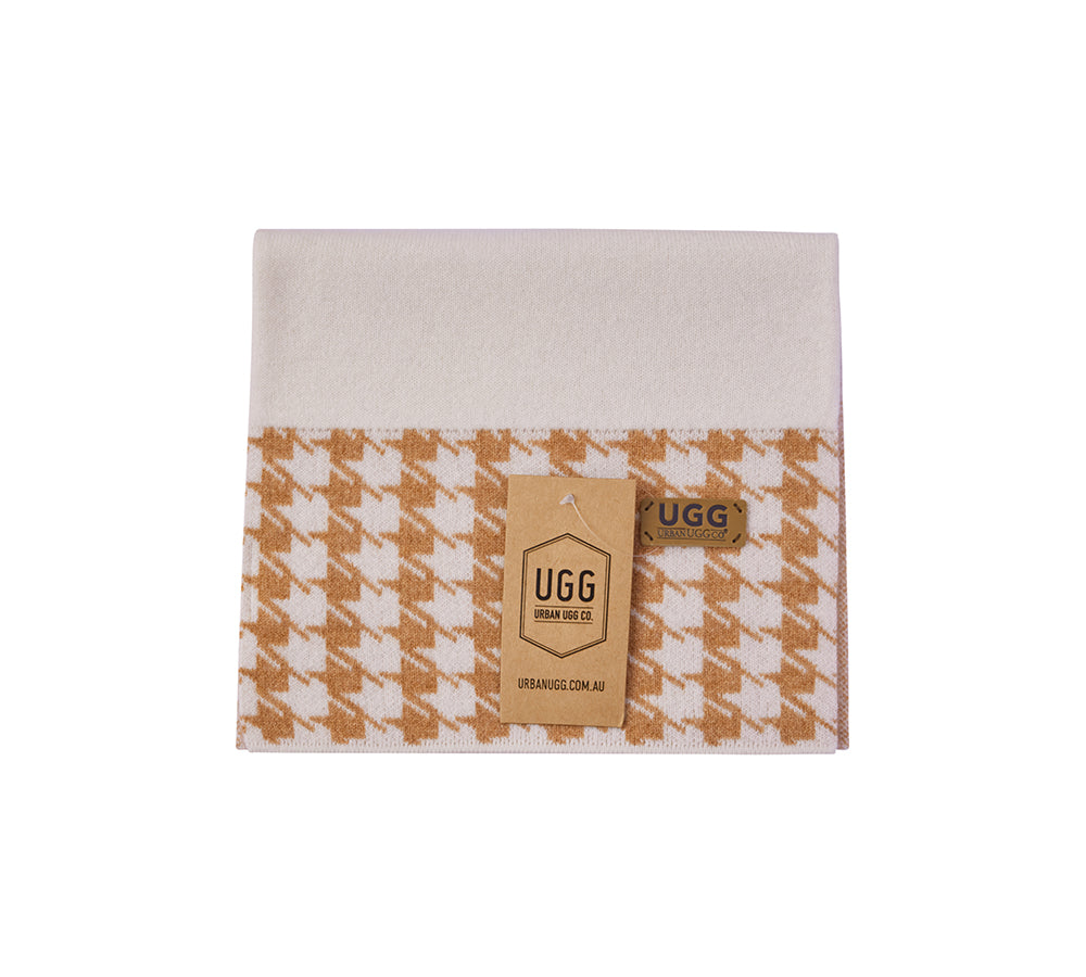 URBAN UGG® 100% Cashmere Houndstooth Ultra Soft Scarf Novelle