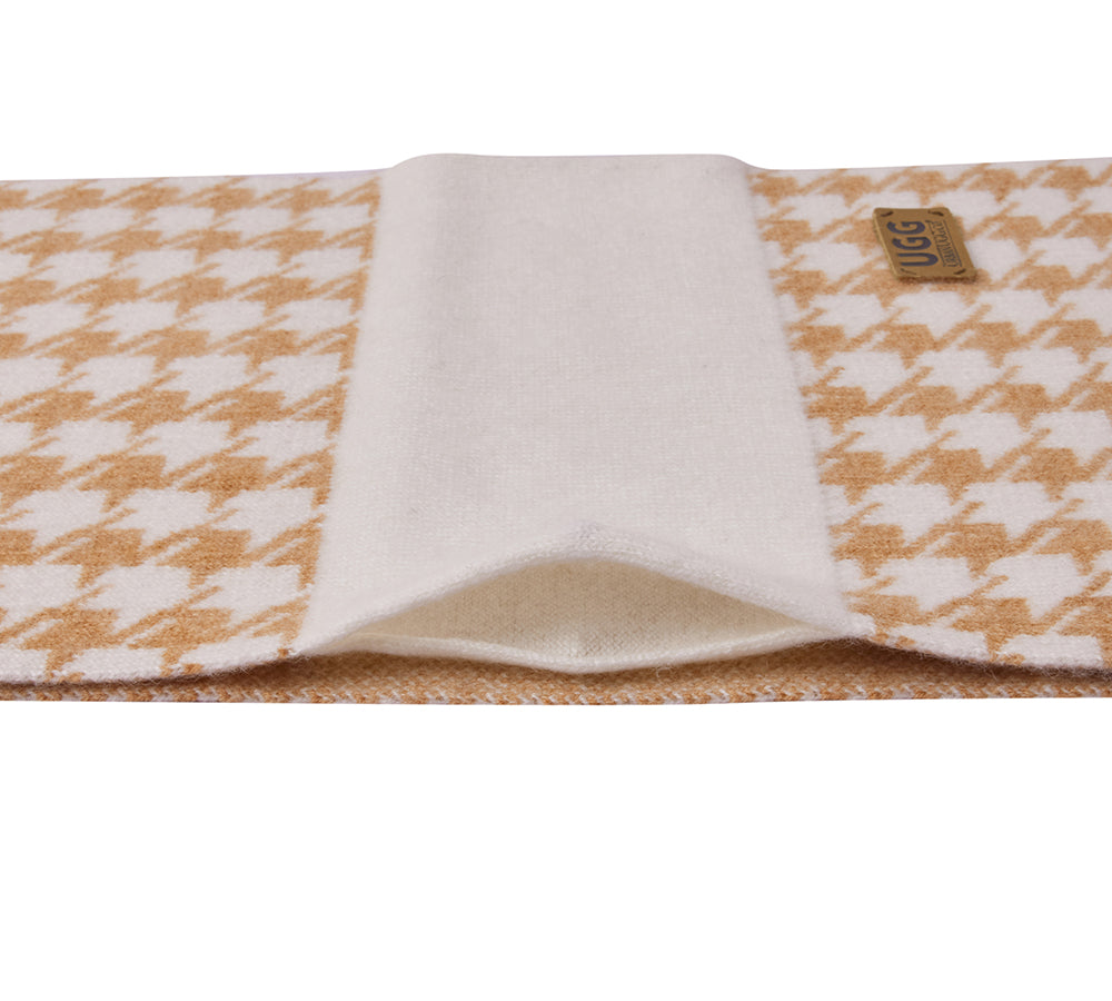 URBAN UGG® 100% Cashmere Houndstooth Ultra Soft Scarf Novelle