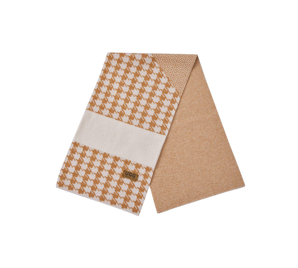 URBAN UGG® 100% Cashmere Houndstooth Ultra Soft Scarf Novelle