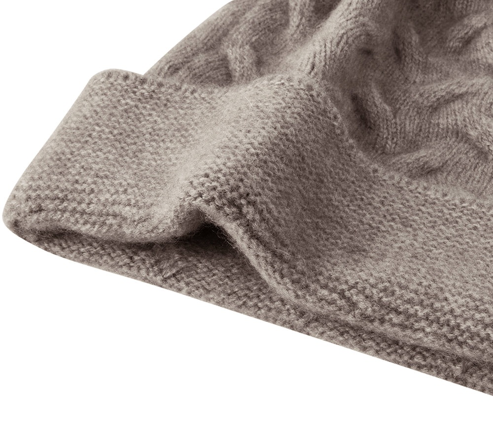 URBAN UGG® Wool Cashmere Blend Pom Pom Beanie Taffie