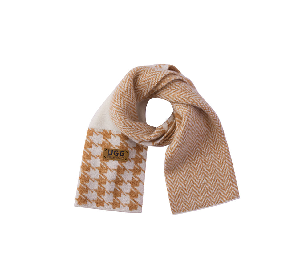 URBAN UGG® 100% Cashmere Houndstooth Ultra Soft Scarf Novelle