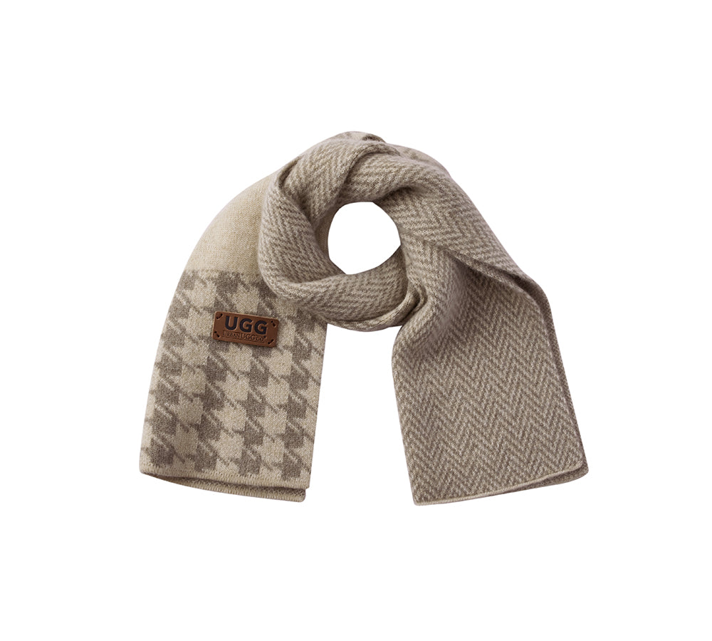 URBAN UGG® 100% Cashmere Houndstooth Ultra Soft Scarf Novelle