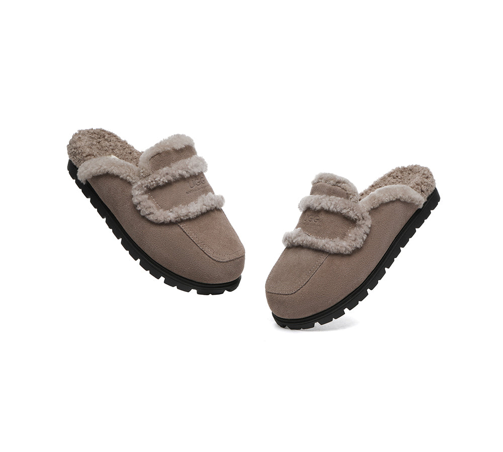 AUSTRALIAN SHEPHERD® UGG Slippers Sheepskin Wool Shearling Lined Remi