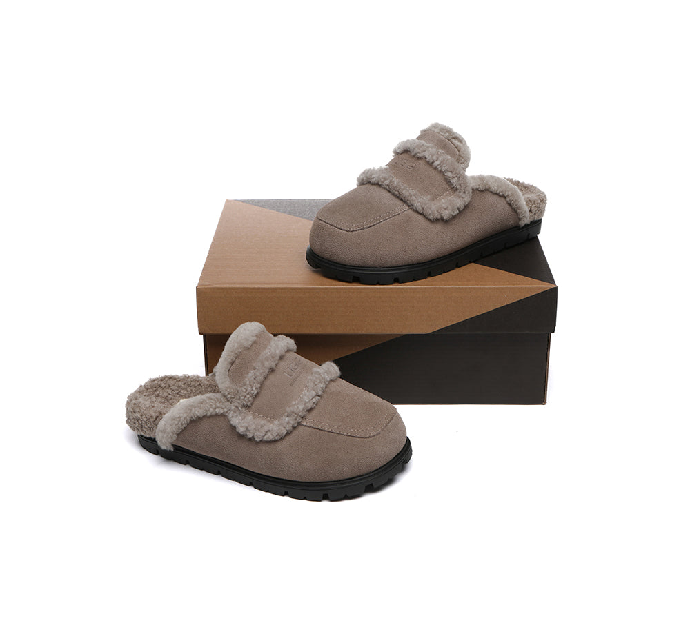 AUSTRALIAN SHEPHERD® UGG Slippers Sheepskin Wool Shearling Lined Remi