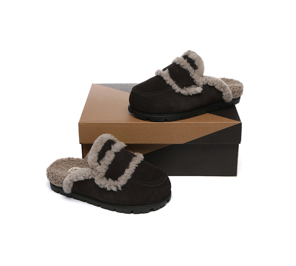 AUSTRALIAN SHEPHERD® UGG Slippers Sheepskin Wool Shearling Lined Remi