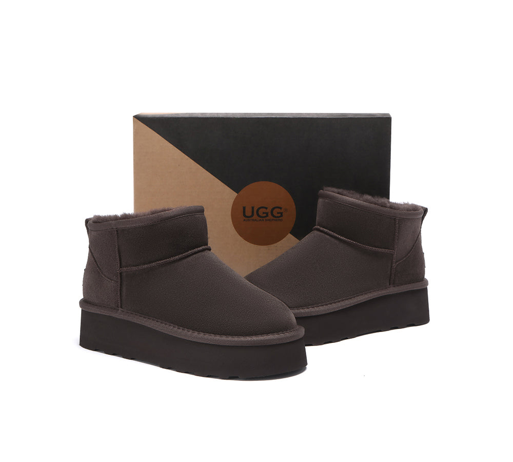AUSTRALIAN SHEPHERD® Ugg Mini Platform Ugg Boots Thick Bottom Ronnie