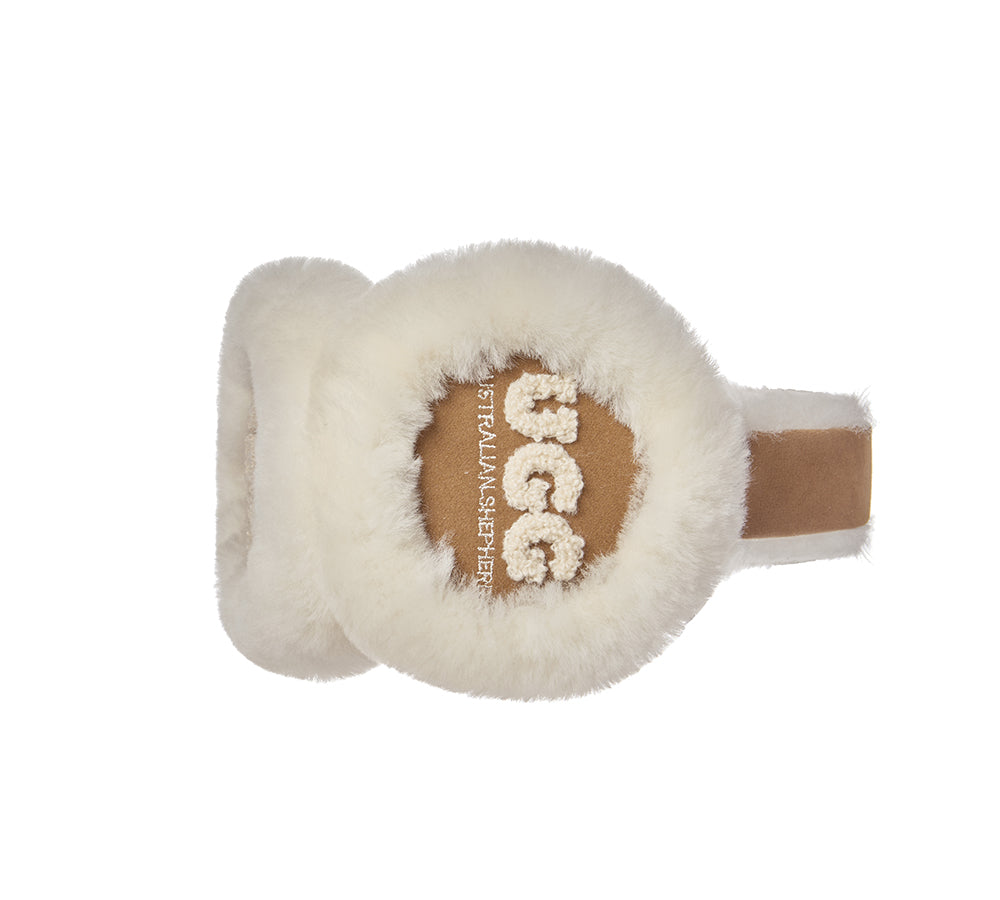 AUSTRALIAN SHEPHERD® UGG Women Sheepskin Wool Cloud Earmuff