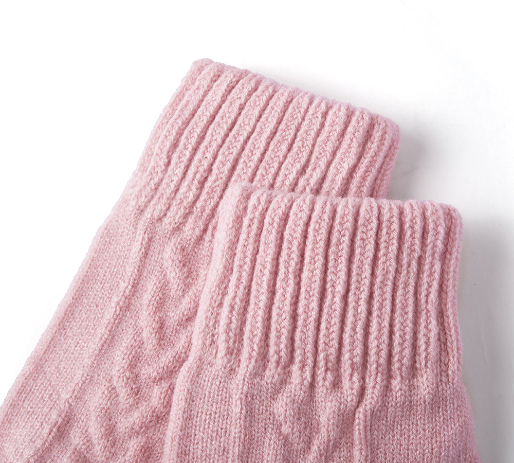 EVERAU® Fingerless Ultra Plush Knit Gloves