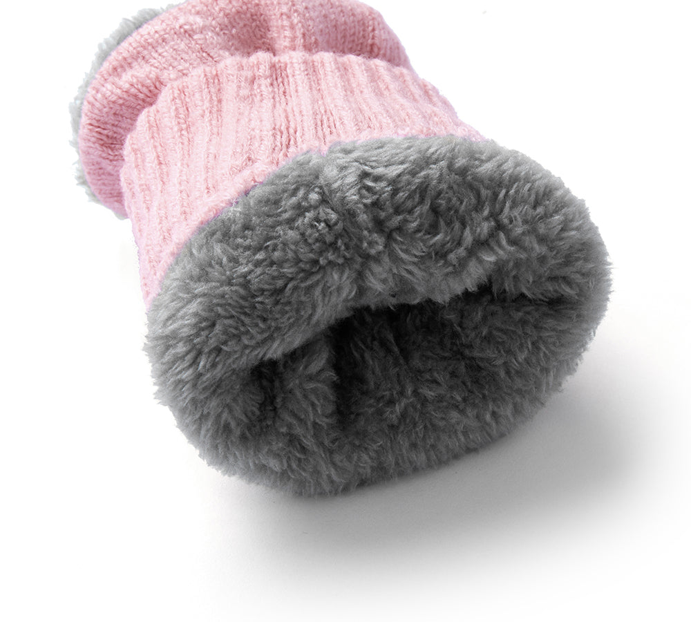 EVERAU® Fingerless Ultra Plush Knit Gloves