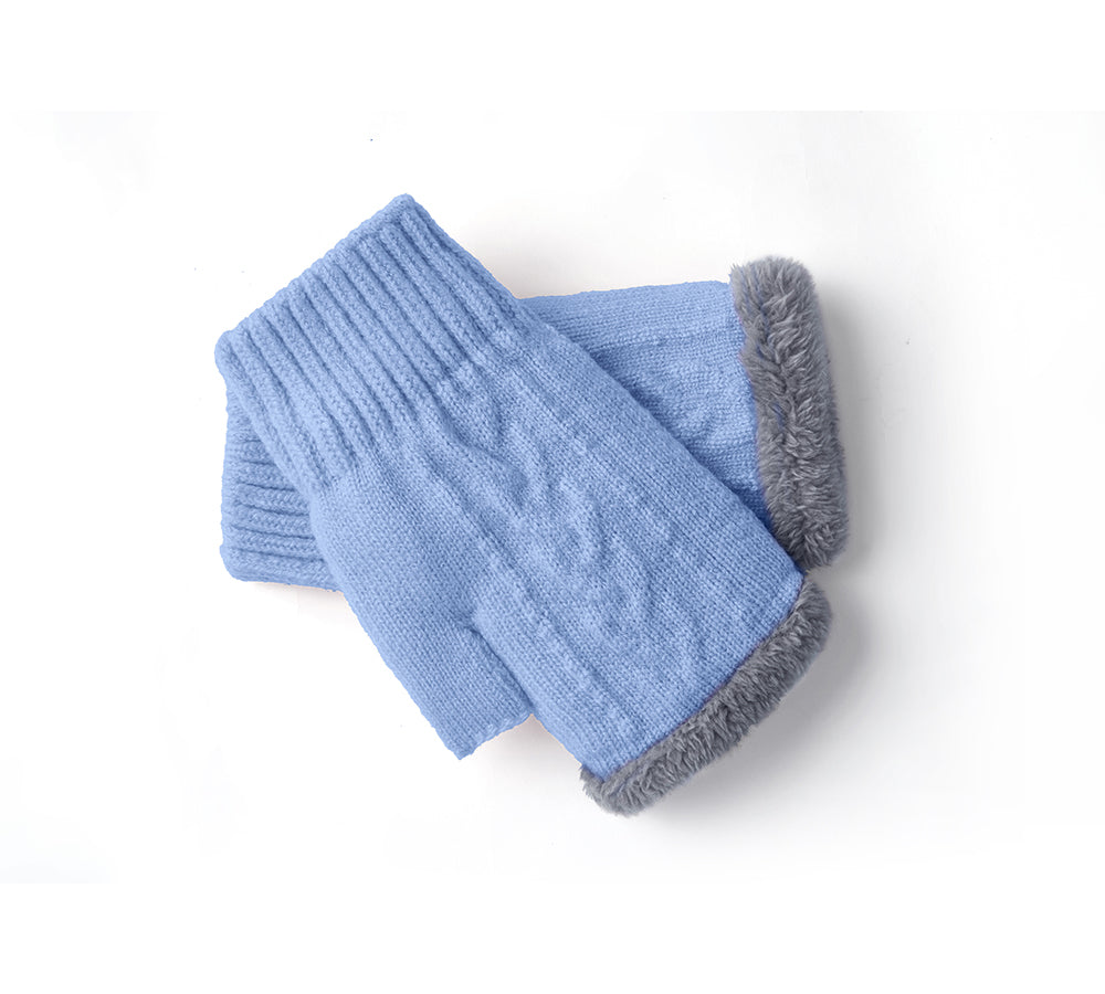 EVERAU® Fingerless Ultra Plush Knit Gloves