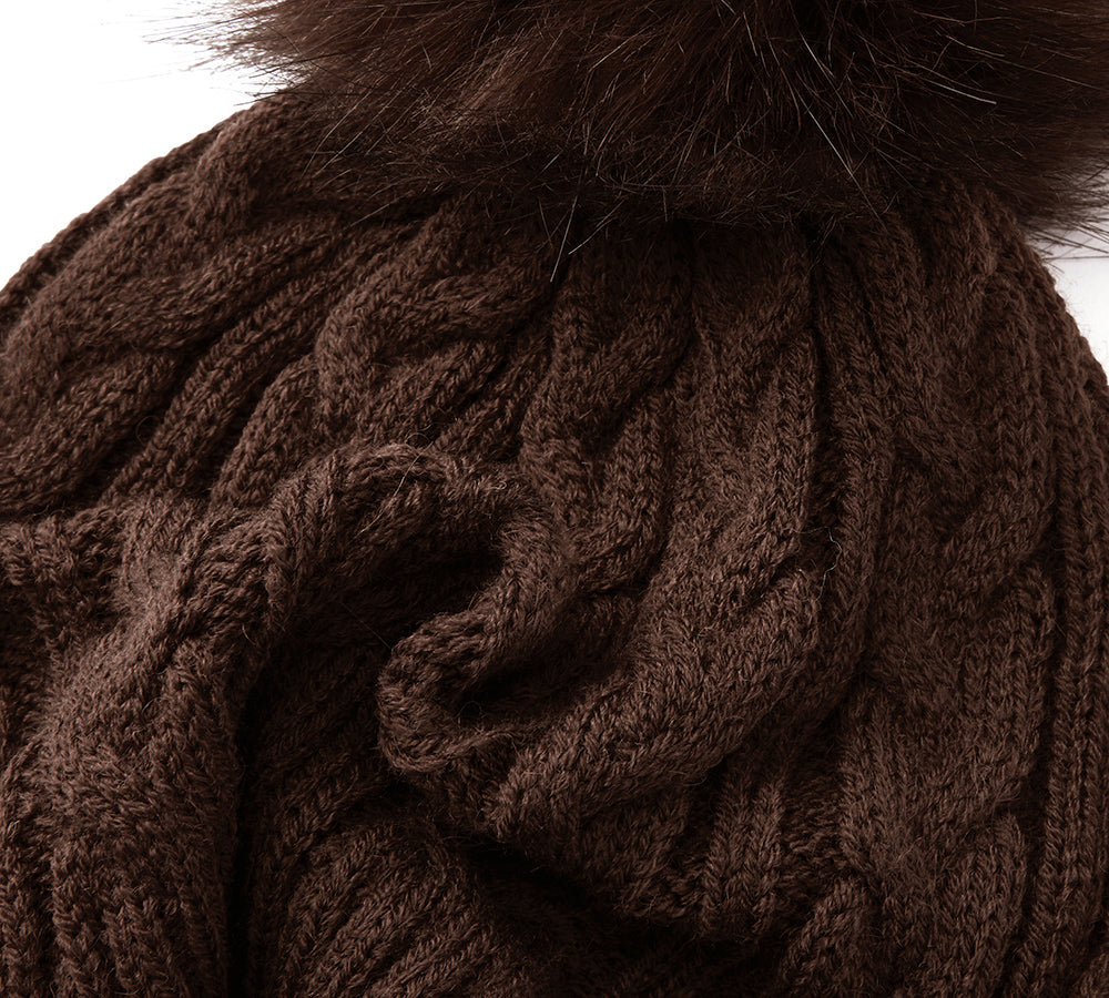 EVERAU® Soft Knit Pom Pom Beanie Conira Hat EVERAU