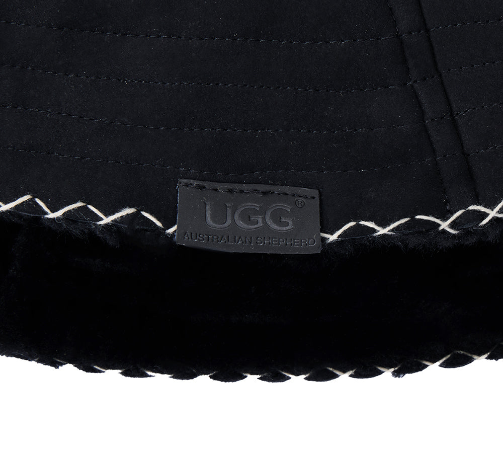 AUSTRALIAN SHEPHERD® Fluffy Sheepskin Wool Bucket Stacea Hat (Copy) UGG AUSTRALIAN SHEPHERD