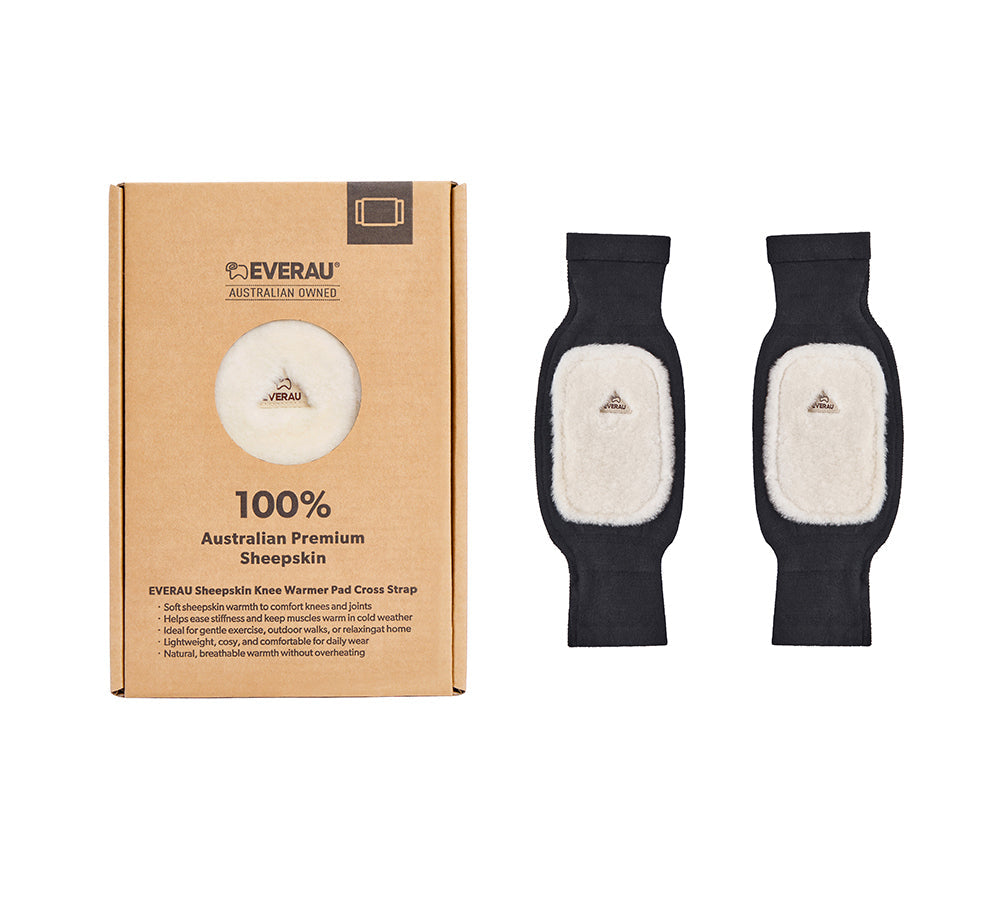 EVERAU® Sheepskin Wool Knee Warmer Pad TARRAMARRA