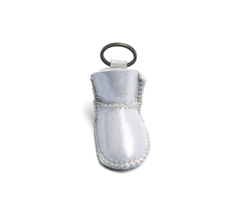 EVERAU® UGG Boot Sheepskin Wool Bootie Keyring