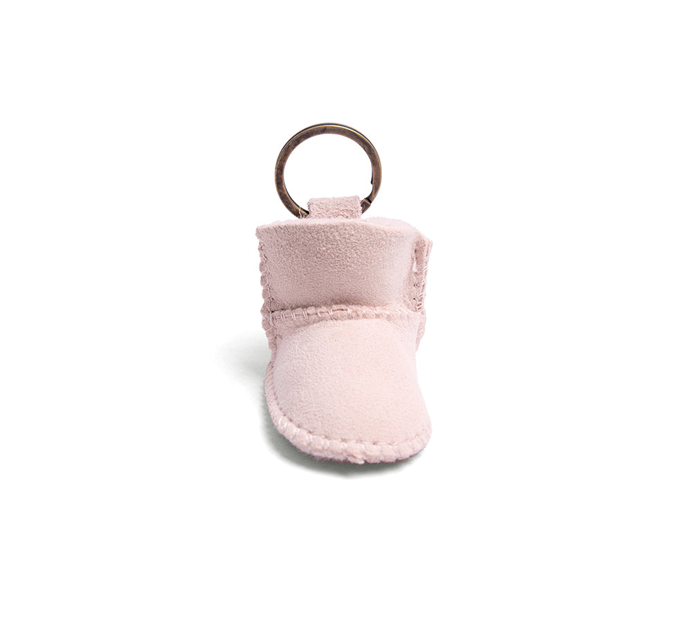 EVERAU® UGG Boot Sheepskin Wool Bootie Keyring