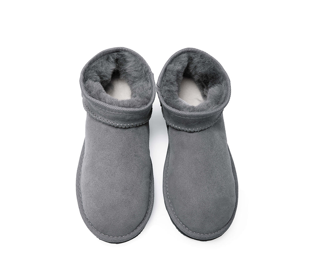 Urban UGG® Unisex Sheepskin Wool Ankle Ultra Mini Boots