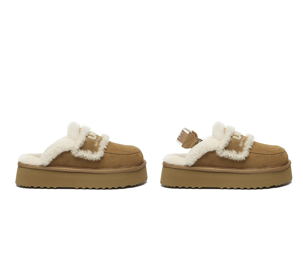 AUSTRALIAN SHEPHERD® UGG Slippers Women Removable Strap Slingback Platform Rilee