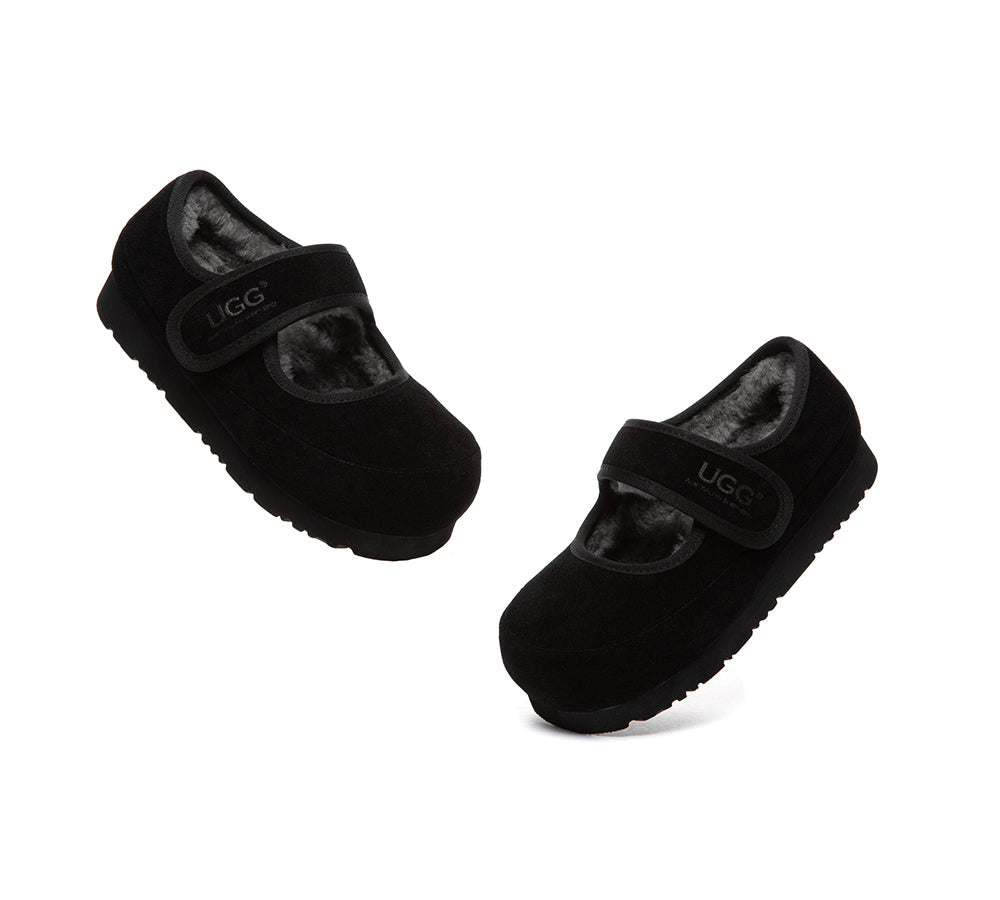 AUSTRALIAN SHEPHERD® UGG Slippers Kids Adjustable Strap Mary Jane Millie